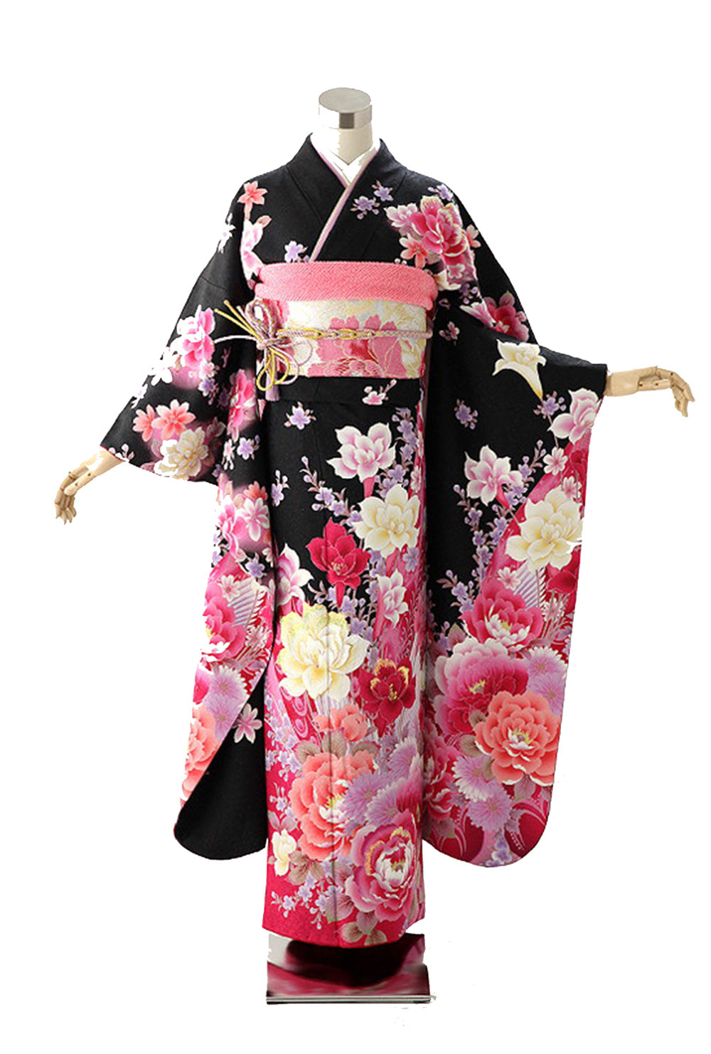 見事な 黒 身長156-171cm 成人式用 振袖 bk-004-s 着物好日屋 – 着物・浴衣
