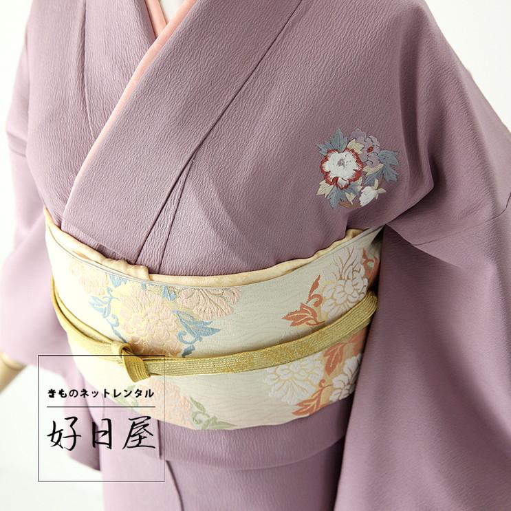 色無地 三つ紋 身長149-164cm im-017