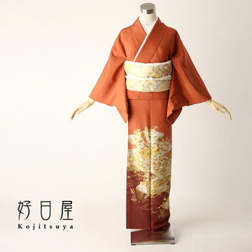 色留袖 身長145-160cm 三つ紋 it-003