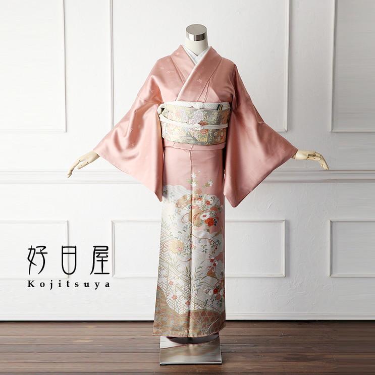 色留袖 身長148-163cm 三つ紋 it-019