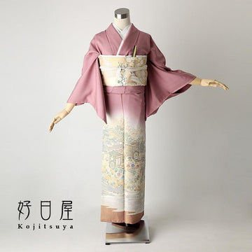 色留袖 身長145-160cm 三つ紋 it-029