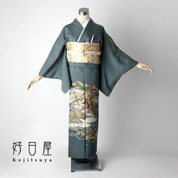 色留袖 身長145-160cm 三つ紋 it-030