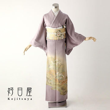 色留袖 身長141-156cm 三つ紋 it-032