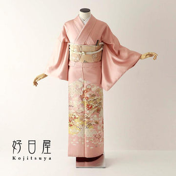 色留袖 身長157-172cm 三つ紋 it-098