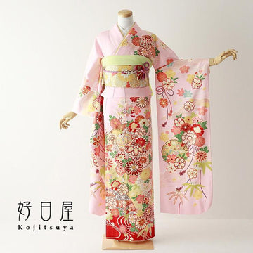 振袖 成人式用 身長157-172cm ピンク pi-024-s