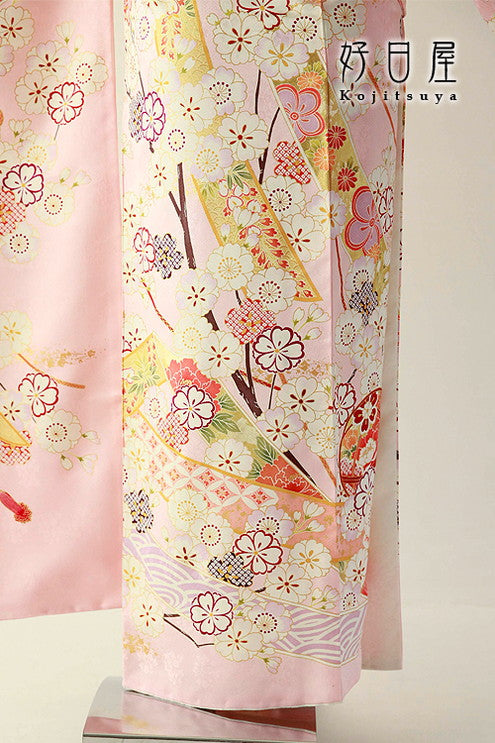 振袖 成人式用 身長152-167cm ピンク pi-029-s