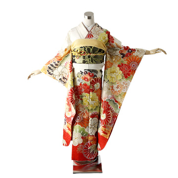 振袖 身長147-162cm 白 wh-035