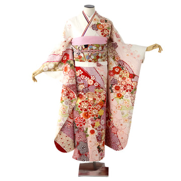 振袖 身長157-172cm 白 wh-038