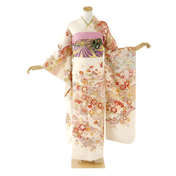 振袖 身長157-172cm 白 wh-052