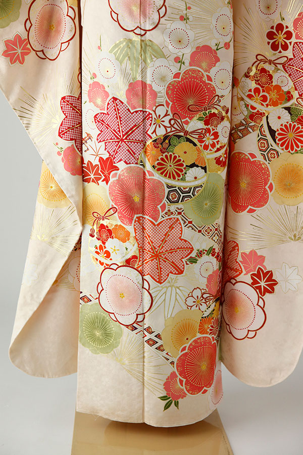 振袖 身長157-172cm 白 wh-075